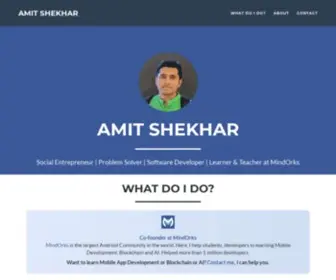 Amitshekhar.me(Co-Founder at MindOrks & AfterAcademy | Changing the way developers learn) Screenshot