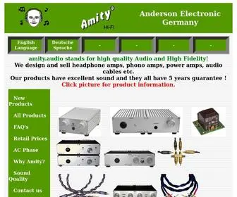 Amity.eu(Amity headhone amplifiers) Screenshot
