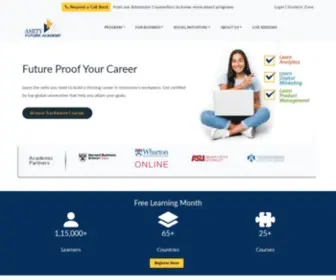 Amityfutureacademy.com(Online Post Graduate Courses) Screenshot