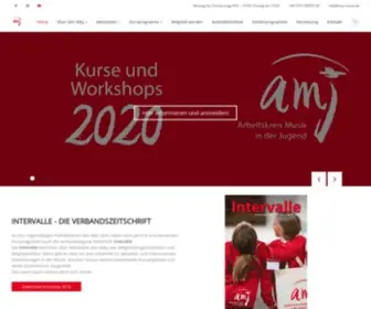 AMJ-Musik.de(Arbeitskreis Musik in der Jugend e.V) Screenshot