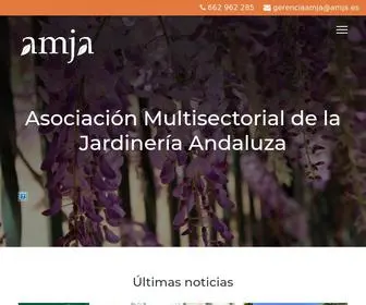 Amja.es(Asociación Multisectorial de la Jardinería Andaluza) Screenshot