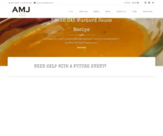 AmjCatering.com(MODERN CUISINE WITH A SOUTHERN FLAIR) Screenshot