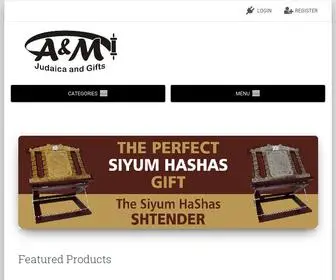 Amjudaicaandgifts.com(A&M Judaica & Gifts Inc) Screenshot