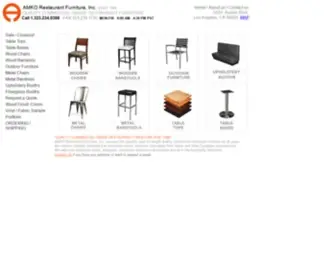 Amkogroup.com(Restaurant furniture) Screenshot