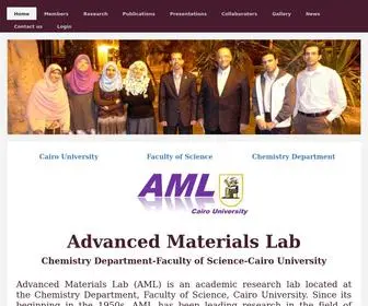 AML-CU.com(Cairo University) Screenshot