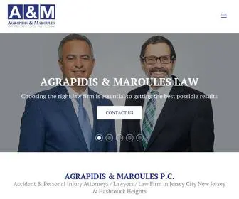 Amlawnj.com(Personal Injury Attorneys in Jersey City New Jersey and Hasbrouck) Screenshot