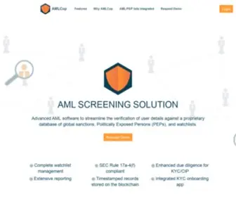 Amlcop.com(AML Software) Screenshot