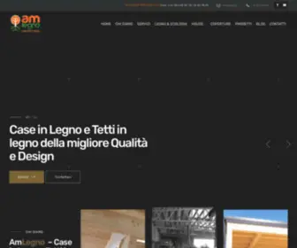 Amlegno.it(Case in legno e tetti in legno in Abruzzo) Screenshot