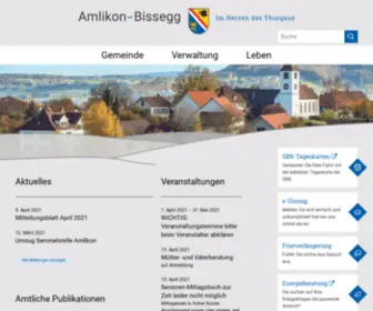 Amlikon-Bissegg.ch(Home) Screenshot