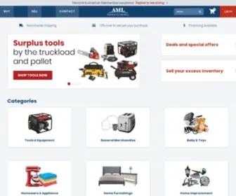 Amlinc.com(Truckloads and pallets to resell) Screenshot