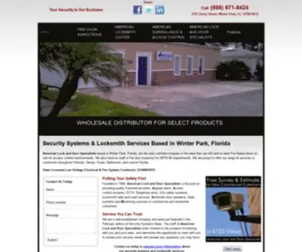 Amlock.com(Security Systems & Locksmith Services) Screenshot