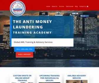 Amltrainer.com(The Anti Money Laundering (AML) Training Academy) Screenshot