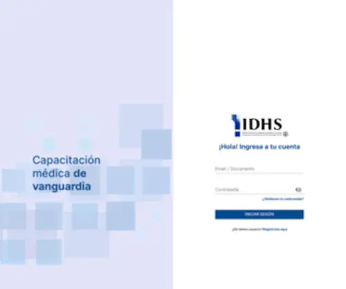 AMM-Virtual.org.ar(Campus Instituto para el Desarrollo Humano y la Salud) Screenshot