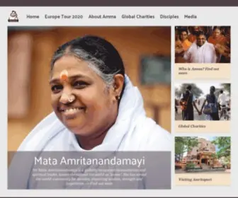 Amma-Europe.org(Sri Mata Amritanandamayi) Screenshot
