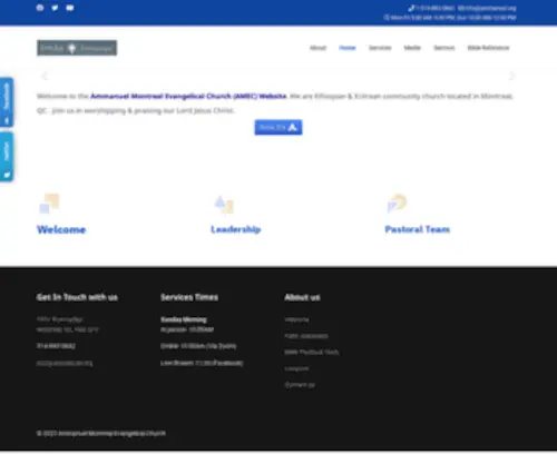 Ammanuel.org(Ammanuel Evangelical Church) Screenshot