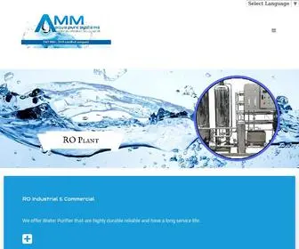 Ammaquapuresystems.in(Water Purifier Ro plant and Automatic bottle filling machine Manufacturer & Suppliers In Chennai) Screenshot