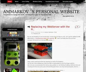 Ammar.gr(AmmarkoV `s Personal Website) Screenshot