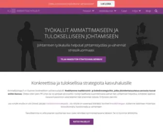 Ammattijohtaja.fi(Valmennustalo®) Screenshot