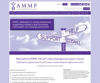 AMMF.org.uk(The UK's only Cholangiocarcinoma Charity) Screenshot