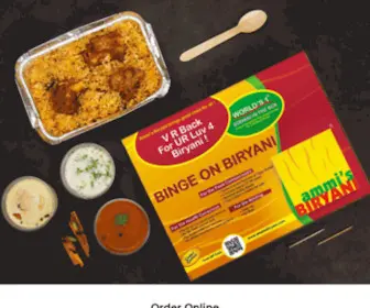 Ammisbiryani.com(Ammis Biryani) Screenshot