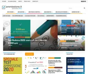 Ammissione.it(Blog dedicato all'orientamento universitario e alla preparazione ai test di ammissione) Screenshot