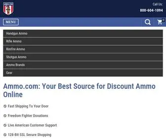 Ammo.com(America's #1 Source for Discount Ammo Online) Screenshot