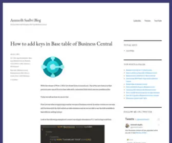 Ammolhsaallvi.blog(All about Microsoft Dynamics NAV and Business Central) Screenshot