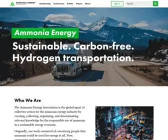 Ammoniaenergy.org(Ammonia energy association) Screenshot