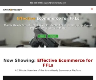 Ammoready.com(Gun store ecommerce and firearms dropshipping platform) Screenshot