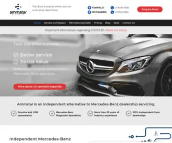 Ammstar.com.au(Mercedes Benz Servicing Melbourne) Screenshot