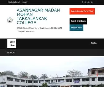 Ammtcollege.ac.in(Asannagar Madan Mohan Tarkalankar College) Screenshot