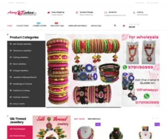 Ammyfashions.com(Silk Thread Jewelry shop) Screenshot