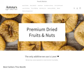 Amnasorganics.com(Amna's Naturals & Organics) Screenshot