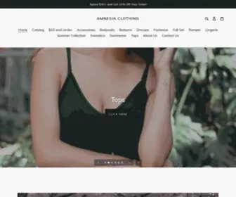 Amnesiaclothing.ca(Amnesia Clothing) Screenshot