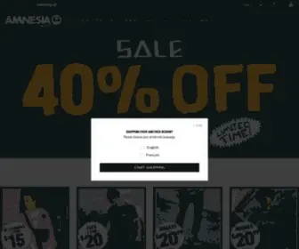 Amnesiashop.com(Amnesia) Screenshot