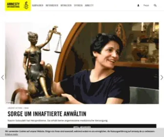 Amnesty.de(Amnesty International Deutschland) Screenshot