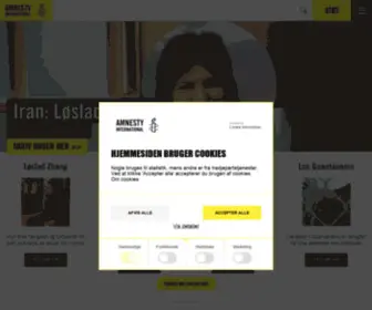 Amnesty.dk(Forside) Screenshot