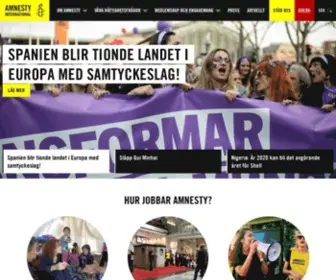 Amnesty.se(Amnesty Sverige) Screenshot