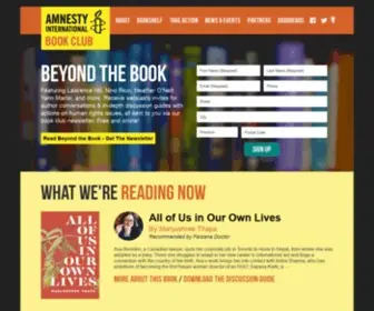 Amnestybookclub.ca(Awareness) Screenshot