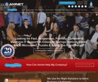 Amnet.net(Managed IT Services & Cybersecurity in Colorado Springs) Screenshot