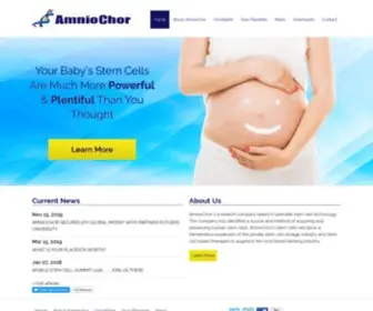 Amniochor.com(Stem Cell Bank) Screenshot