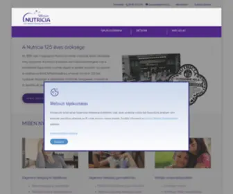 Amnutrition.hu(Nutricia, a táplálkozás szakértője) Screenshot