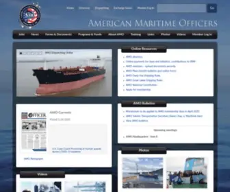 Amo-Union.org(American Maritime Officers) Screenshot