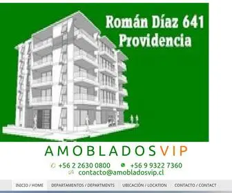 Amobladosvip.cl(Arriendo de departamentos Full Amoblados y Equipados) Screenshot