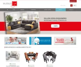 Amoblamientosas.com.ar(Venta online) Screenshot