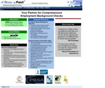 Amof.info(Employment Background Check Service Company) Screenshot