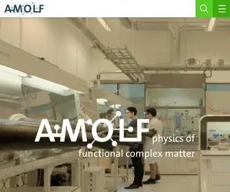 Amolf.nl(AMOLF is an academic institute for fundamental physics with high societal relevance. Themes) Screenshot