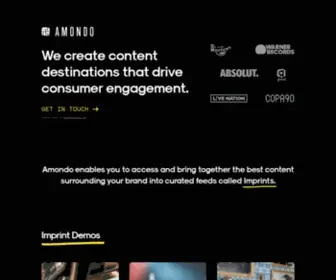 Amondo.com(Create new value from content) Screenshot