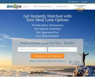 Amone.com(Personal Loan and Small Business Loan Programs) Screenshot