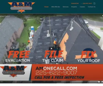 Amonecall.com(Gonzales Roofing Company & Construction Company A&M Contractors) Screenshot